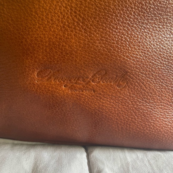 Dooney & Bourke Vintage Rich Brown Leather Tote - Picture 6 of 16